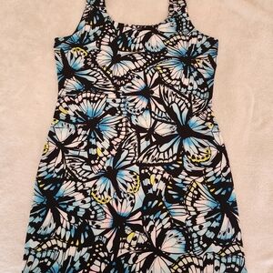 Butterfly Print Mini Dress